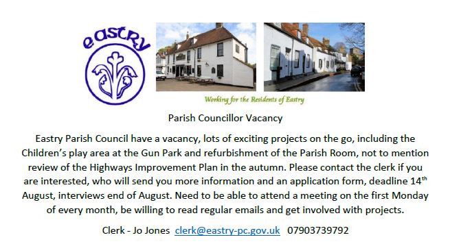 Eastry parish council, have a vacancy