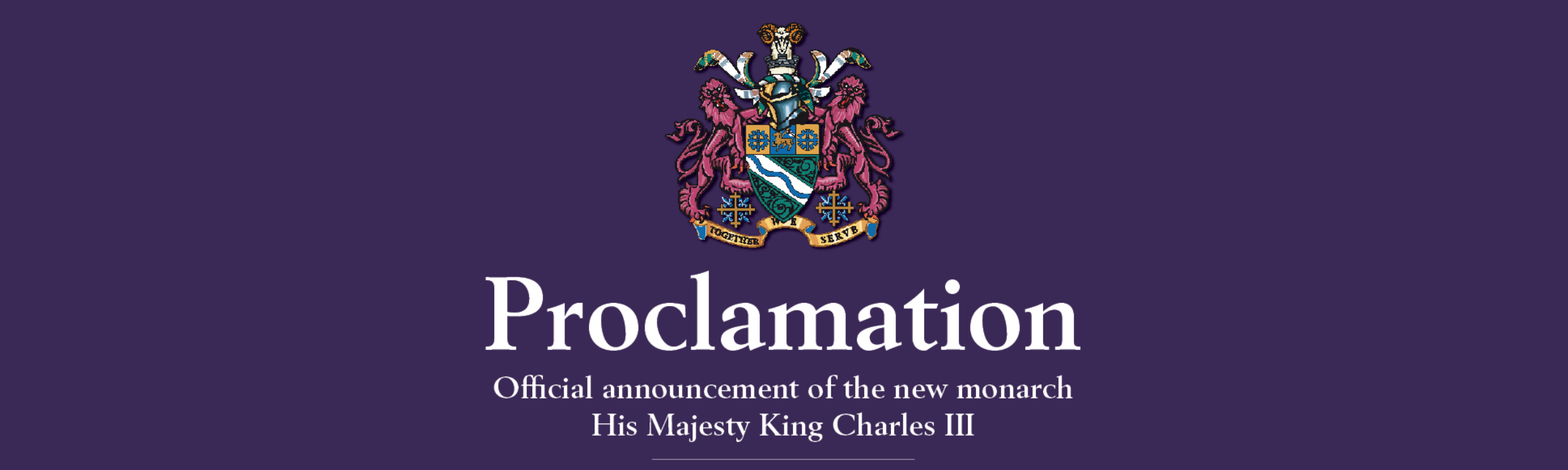 Proclamation of Accession of King Charles III – Village Hall Car Park at 4pm this Afternoon